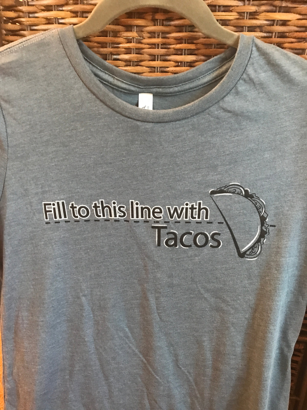 Fill to this Line with Tacos (Women's Fitted)
